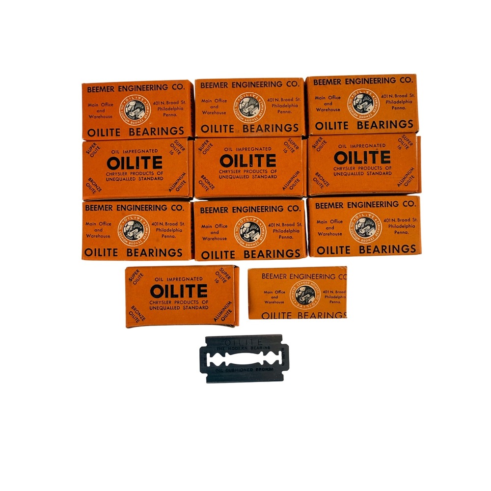 Vintage Double Edge Razor Blades Chrysler Oilite Beemer Advertising 30 Pieces